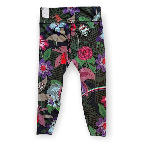 NEW Nike One Icon Clash floral-print Women’s leggings size 1X - Picture 5 of 9